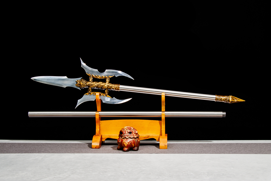 三色铜“青龙刀盘”武士刀（黑檀