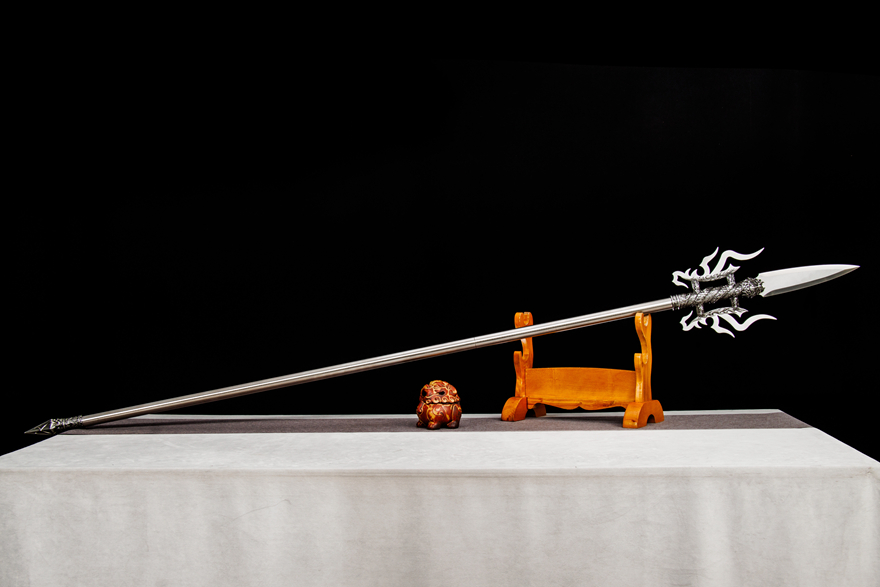 三色铜“青龙刀盘”武士刀（黑檀